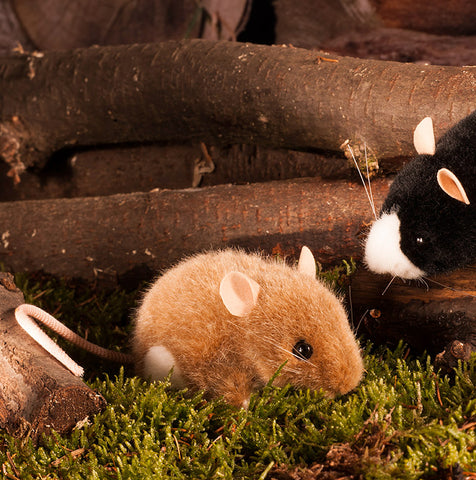 Mouse by Kosen - 8cm, brown and white