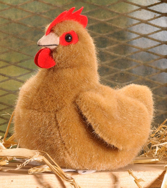 Hen by Kosen - 14cm, red brown