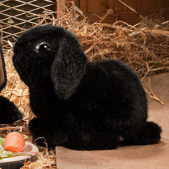 Black stuffed rabbit shop