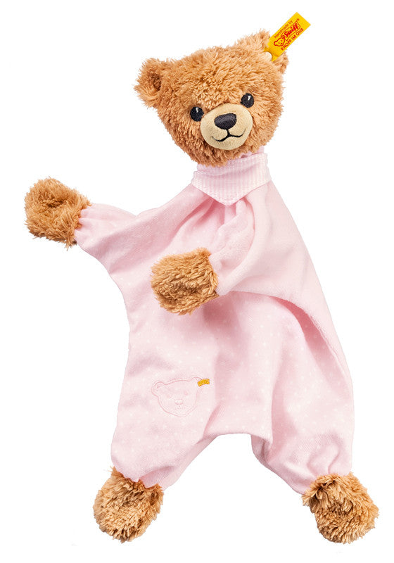 Sleep Well Teddy Bear Comforter by Steiff Pink 30cm The Bear