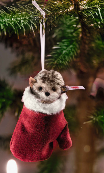 Hedgehog in a mitten ornament by Steiff - 11cm