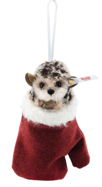 Hedgehog in a mitten ornament by Steiff - 11cm