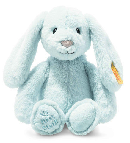 My First Steiff Hoppie Rabbit by Steiff - 26cm - blue