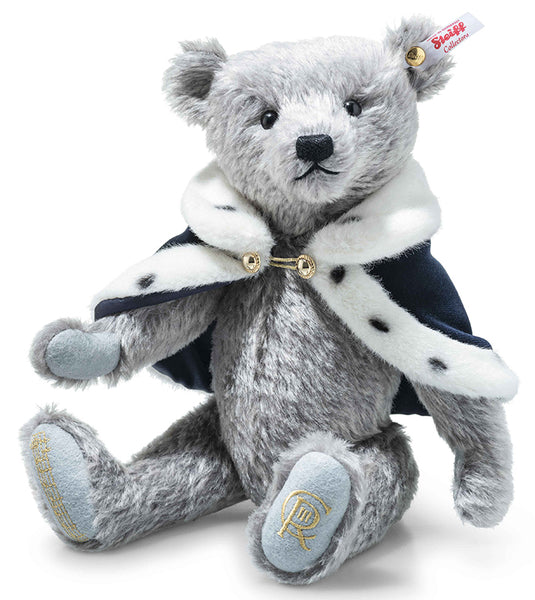 "Long To Reign Over Us" King Charles III Musical Teddy Bear by Steiff - 30cm